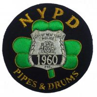 N.Y.P.D Pipes & Drums Badge