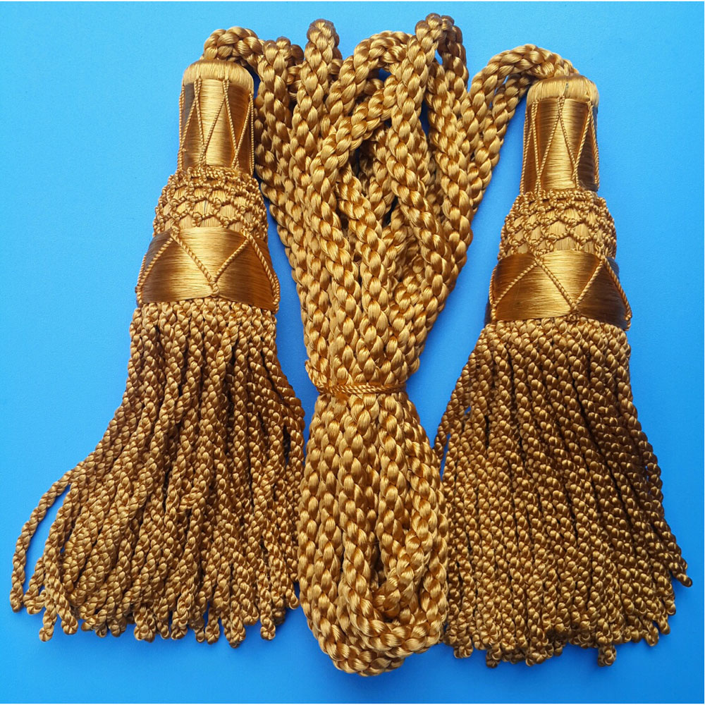 Gold Silk Bagpipe Cords