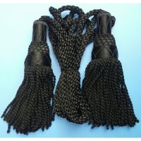 Black Silk Bagpipe Cords