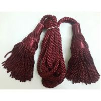 Burgundy Silk Bagpipe Cords