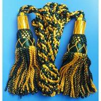 Green & Yellow Silk Bagpipe Cords