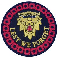 Lest We Forget Round Badge