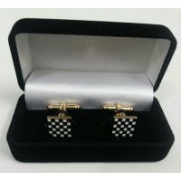 Masonic Cufflinks Black & White