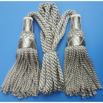 Silver Silk Bagpipe Cords