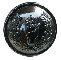 Hand & Laurel Wreath Button